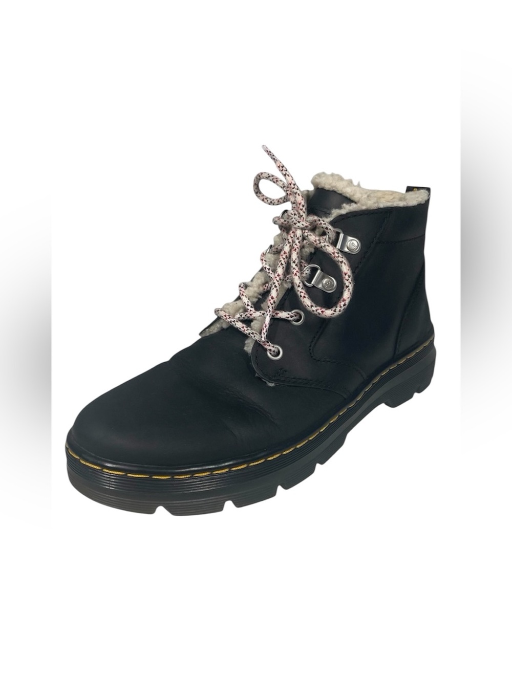 Dr Martens Bonny Faux Shearling Casual Boots Booties Womens 10 Wyoming Leather